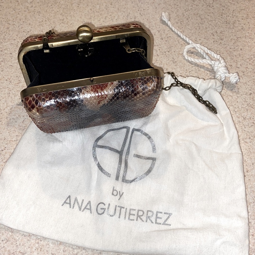 Real Snake skin designer clutch handbag ! Only two in the world !